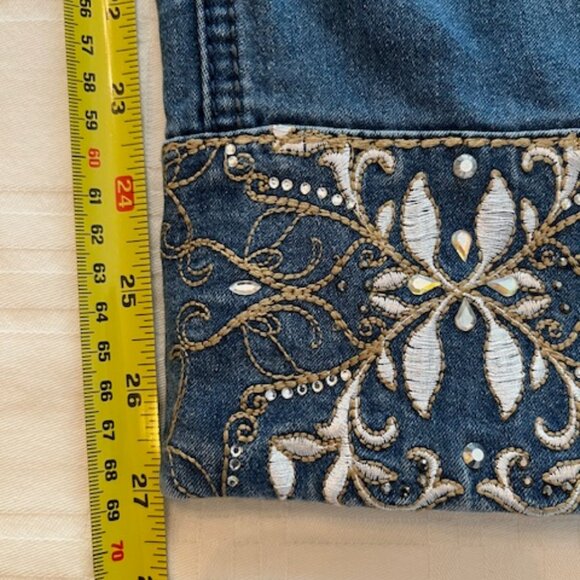 HYDRAULIC | Jeans Embroidery & Crystal accents Size 10 - Picture 7 of 16